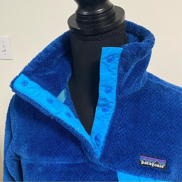 Patagonia Pullover Women’s Size Small Blue Worn Wear® Re-Tool Snap-T® Sweater - Picture 4 of 12